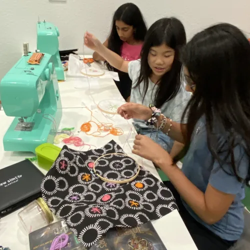 3 Musketeers – Sketching, Canvas & Fabric student artwork at Nili's Art Studio, Cedar Park