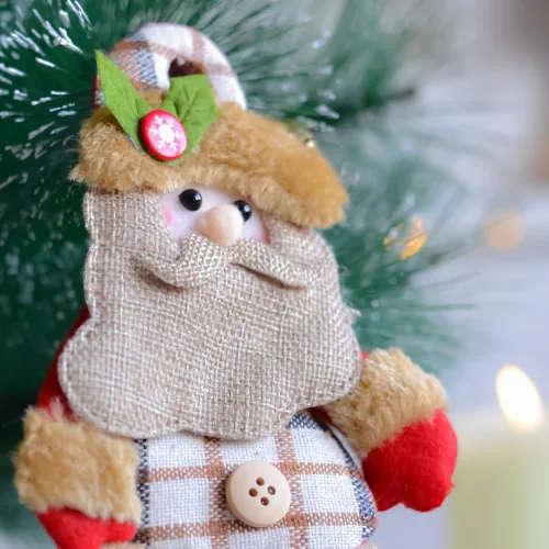 Festive Burlap Decorations student artwork at Nili's Art Studio, Cedar Park