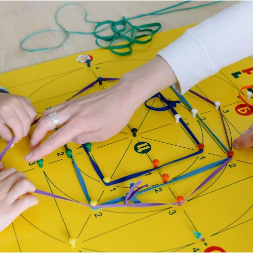 String Art student artwork at Nili's Art Studio, Cedar Park