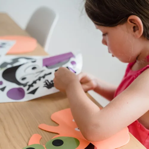 Trick-or-Treat Tote Bag student artwork at Nili's Art Studio, Cedar Park