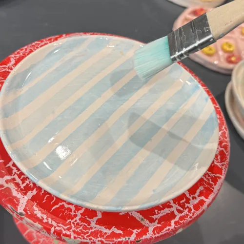 Winter Ceramics student artwork at Nili's Art Studio, Cedar Park